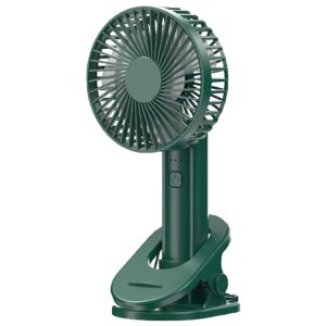 VyVylabs D02 Handheld Foldable Clip Fan Dark Green - Zahab Tech