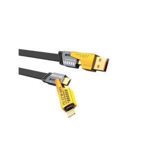 VyVylabs Elite Series 4 in 1 Fast Charging Cable 65W 1.2M Black - Zahab Tech