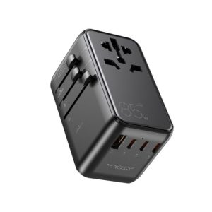 VyVylabs Explorer Series GaN 85W Travel Adapter A+3C Black - Zahab Tech