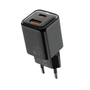 VyVylabs GaN Fast Charger 35W A+C EU Plug Black - Zahab Tech