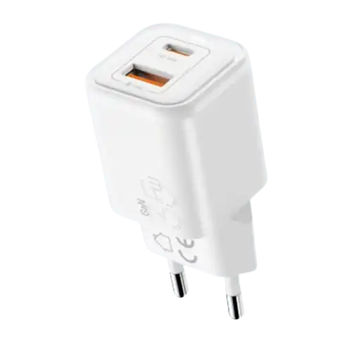 VyVylabs GaN Fast Charger 35W A+C EU Plug White
