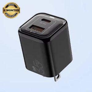 VyVylabs GaN Fast Charger 35W A+C US Plug Black - Zahab Tech