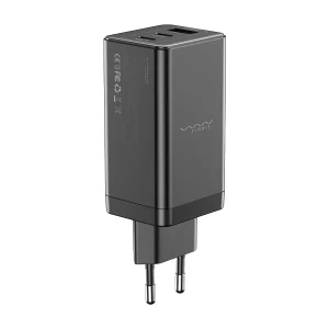 VyVylabs GaN Fast Charger Travelling Set 65W A+2C Black - Zahab Tech