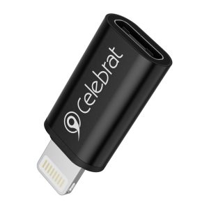 Yison Celebrat CA-03 Lightning to Type-C OTG Adapter Black - Zahab Tech