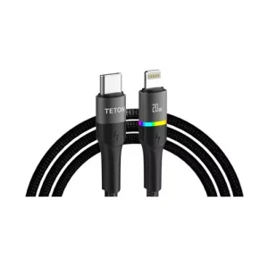 Teton USB-C to Lightning 20W PD Fast Charging Cable - Zahab Tech