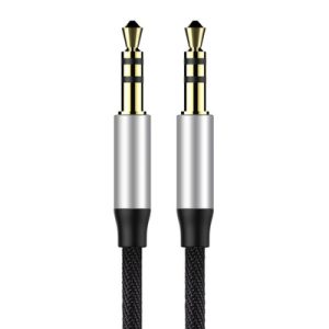 Baseus Yiven Audio Aux Cable M30 1.5m Silver Black - Zahab Tech