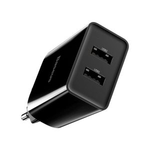 Baseus Speed Mini Dual USB Charger 10.5W - Zahab Tech