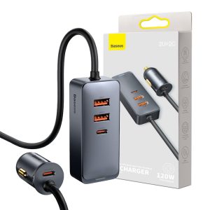 Baseus Share Together Fast Charge Car Charger 120W - Zahab Tech