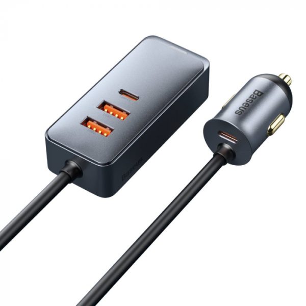 Baseus Share Together PPS Multi-port Car Charger 120W 3U+1C Gray