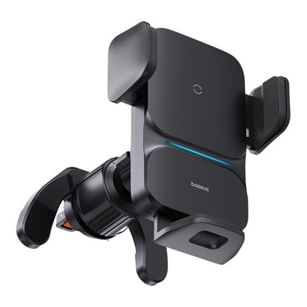 Baseus Wisdom Auto Alignment Car Mount Wireless Charger Air Outlet Black
