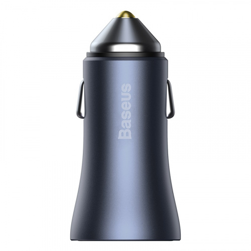 Baseus Golden Contactor Max Dual Car Charger U+C 60W Dark Gray