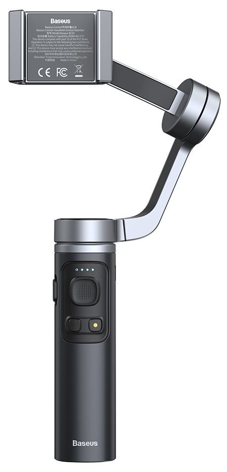 Baseus Control Smartphone Handheld Folding Gimbal Stabilizer Dark Grey