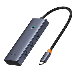 Baseus UltraJoy 5-in-1 USB-C to HDMI 4K USB3.0x3 PD Hub Grey