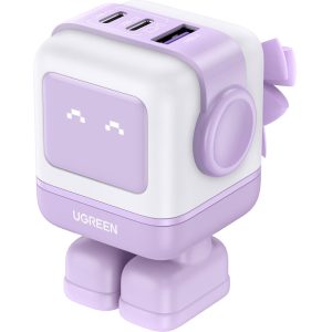 UGREEN Uno RG 65W 3-Port GaN Fast Charger US Purple - Zahab Tech