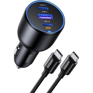 UGREEN 130W 3-Port Fast Car Charger Set - Zahab Tech