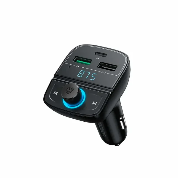 UGREEN Bluetooth Car Charger with FM Transmitter Black